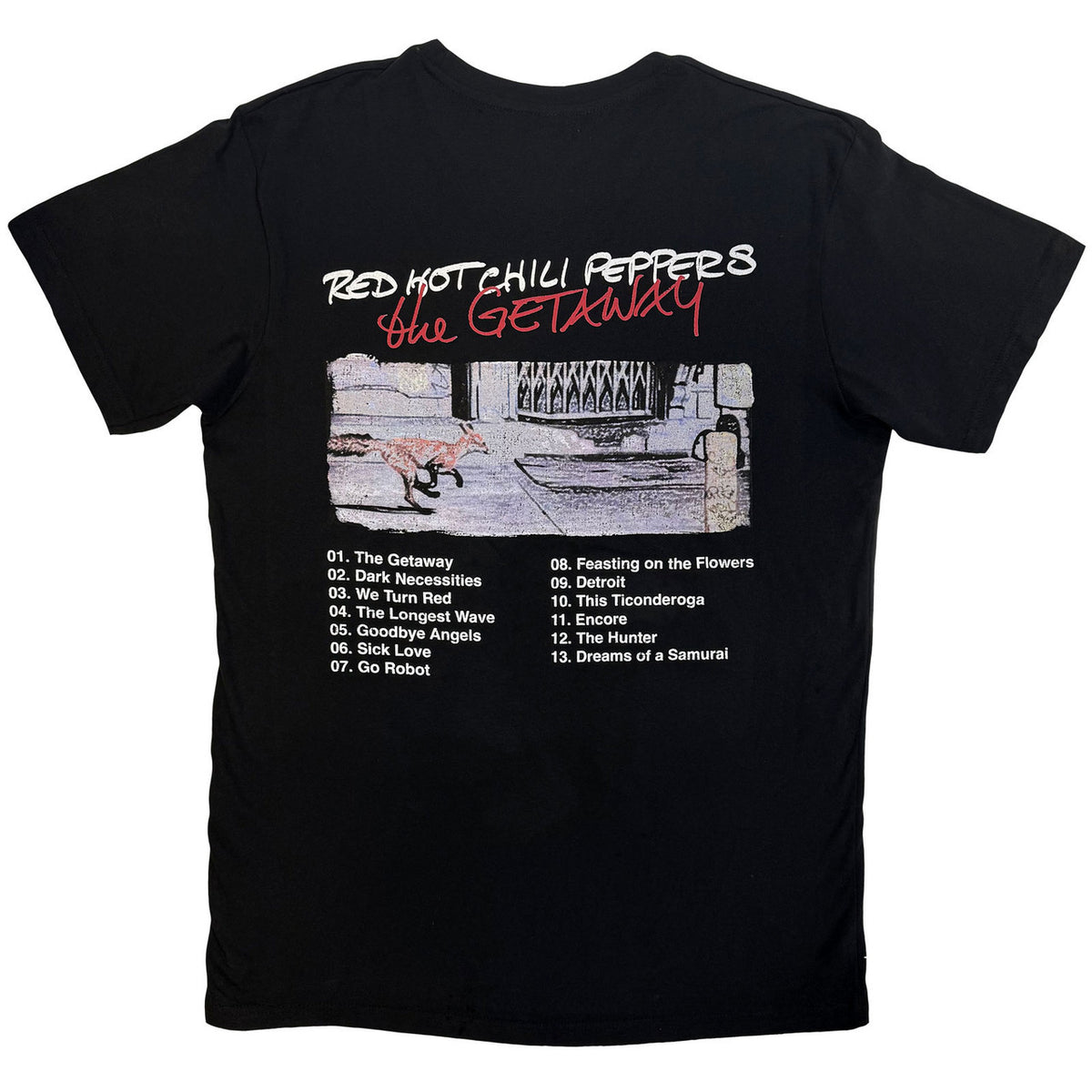 Red Hot Chili Peppers “The Getaway” Tracklist バンドTシャツ(ブラック)