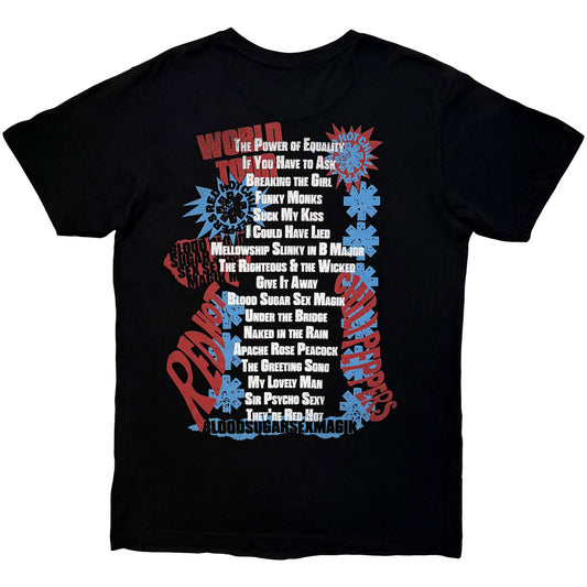 Red Hot Chili Peppers “Blood Sugar Sex Magik” Tracklist バンドTシャツ（ブラック）